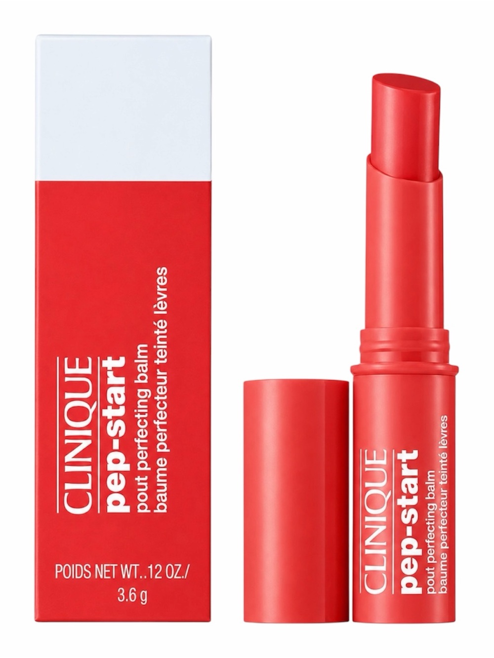 CLINIQUE PEP-START POUT PERFECTING LIP BALM TANGERINE 3.6G - BRAND NEW